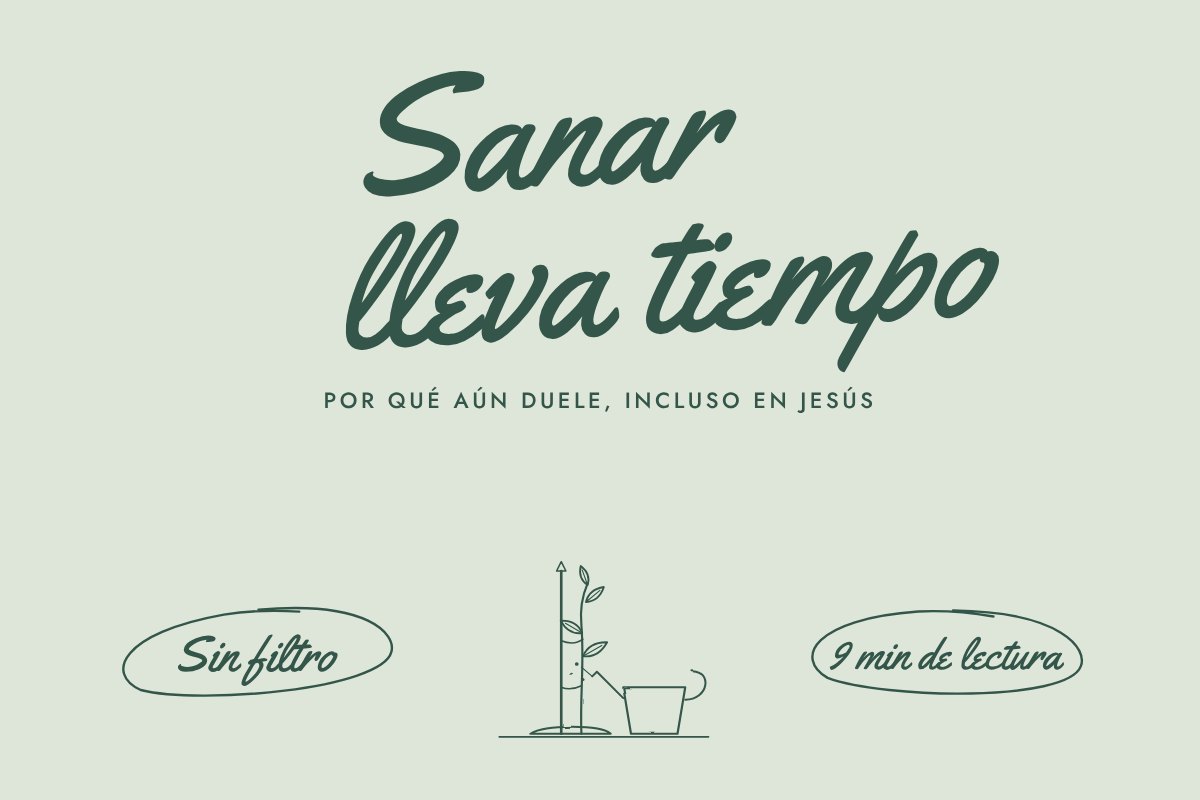 Ilustración de línea fina. Un árbol joven sujeto a un soporte junto a una regadera.