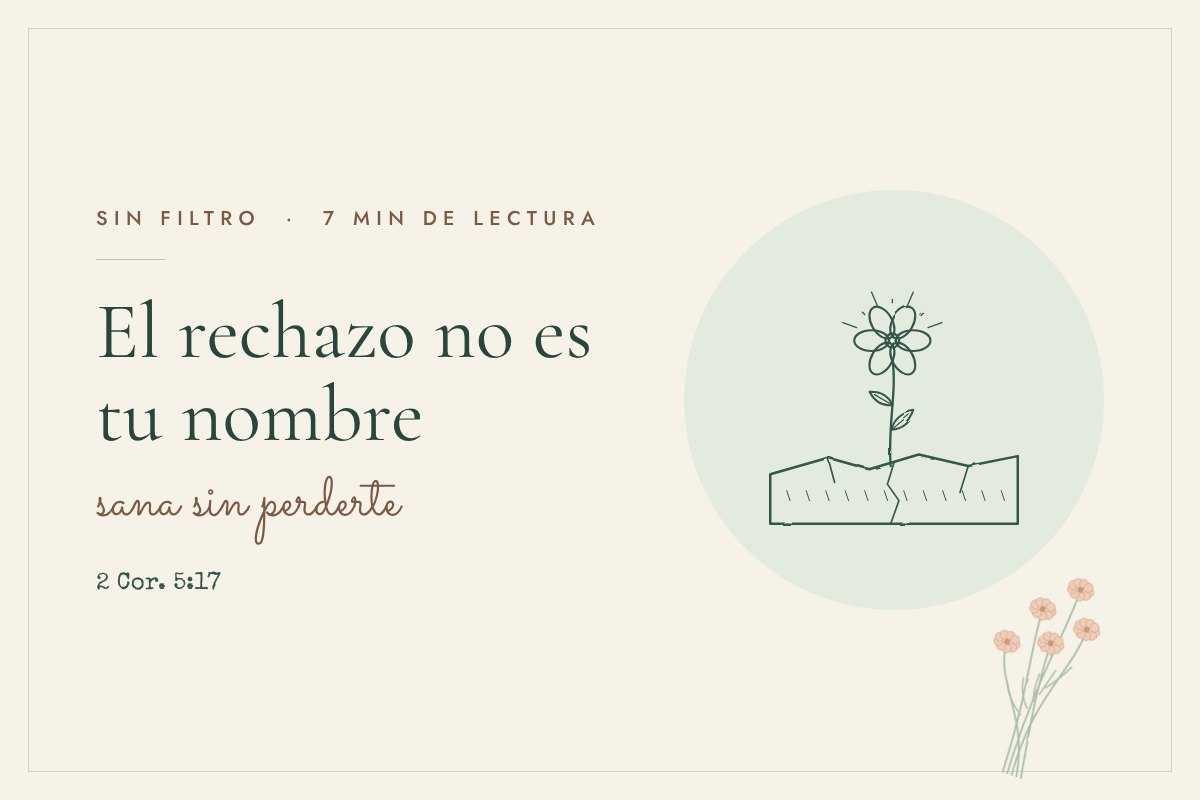 Ilustración de línea fina. Una flor crece entre las grietas de una piedra.