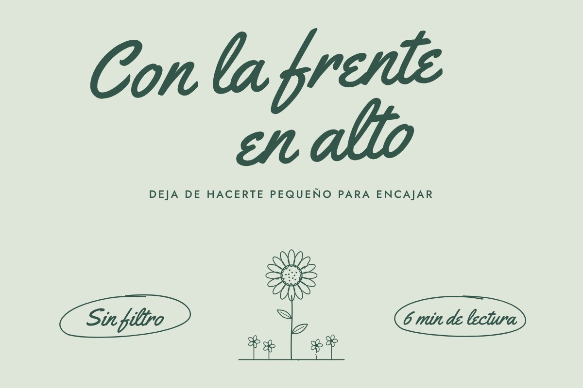 Ilustración de línea fina. Un girasol alto entre flores pequeñas.