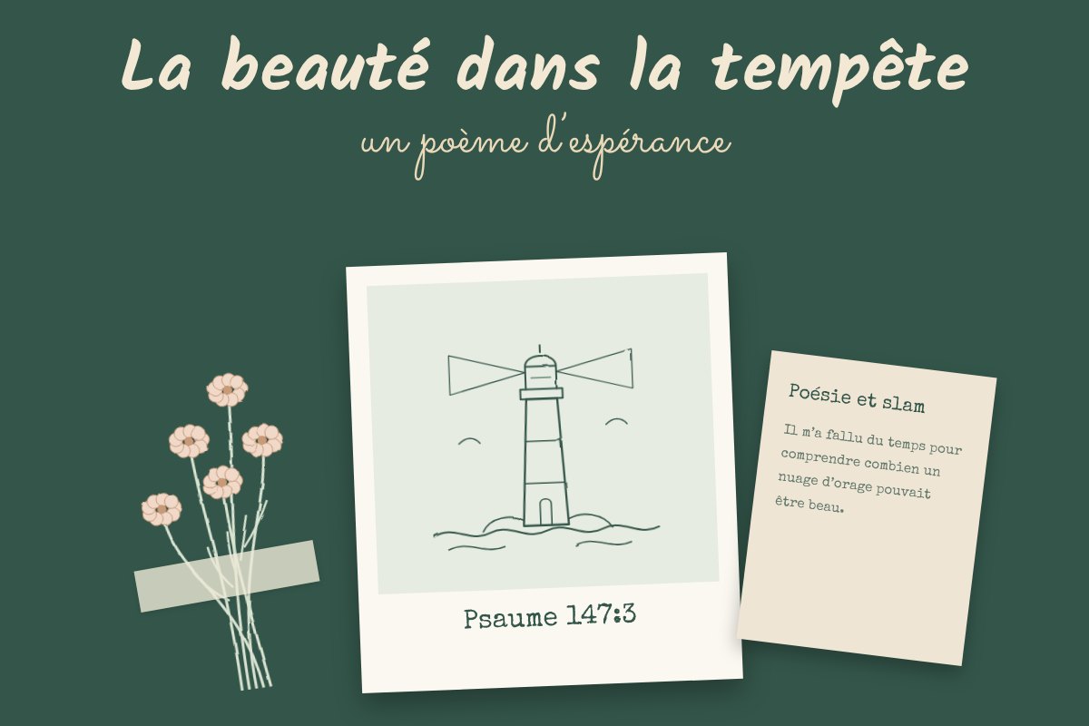 Illustration au trait fin. Un phare qui brille au-dessus des vagues.