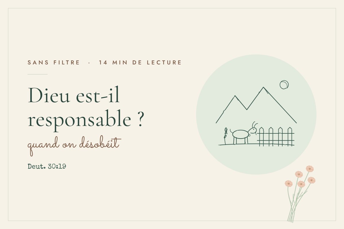 Illustration au trait fin. Une petite chèvre près d’une clôture en bois, tournée vers les montagnes.