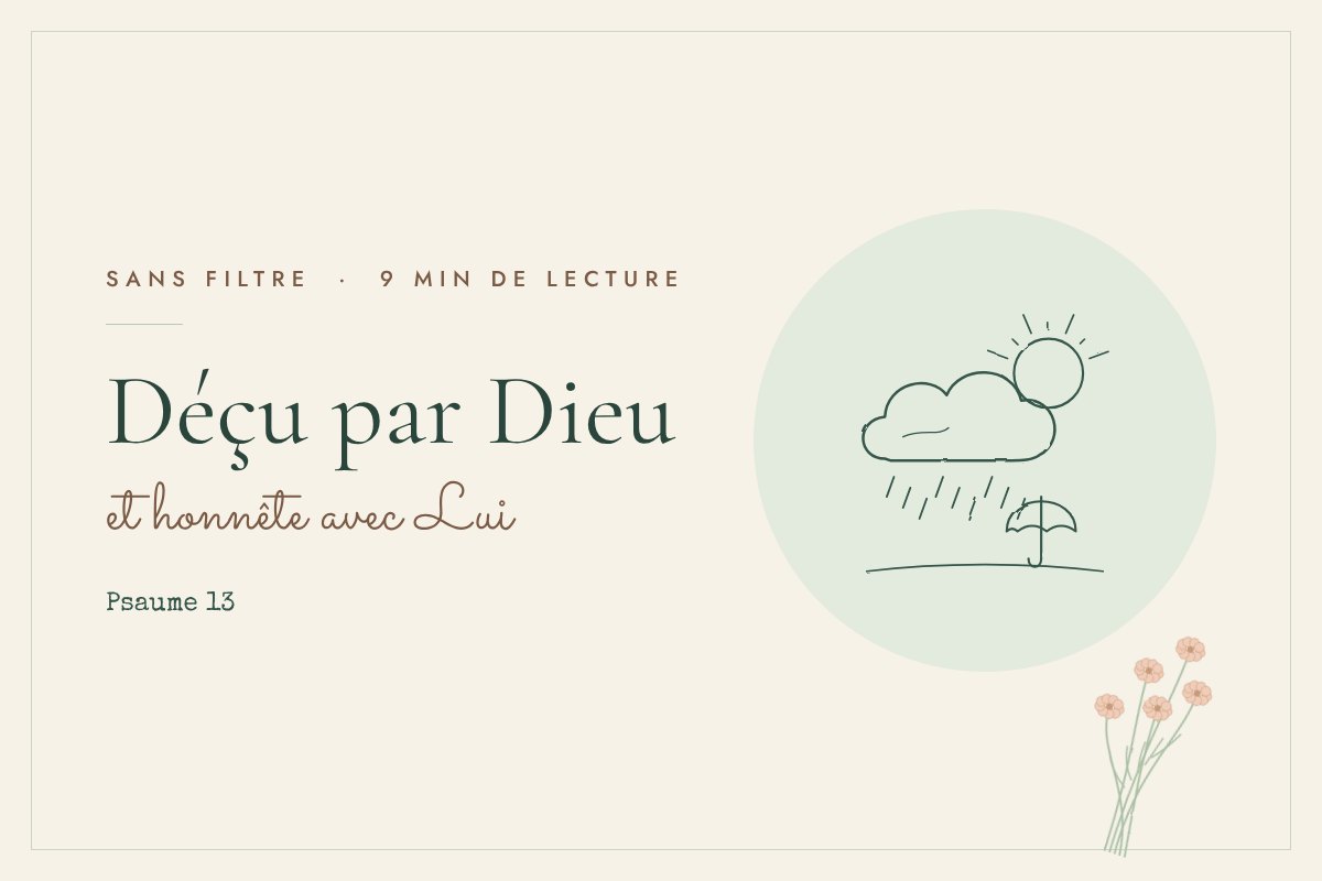 Illustration au trait fin. Un nuage de pluie avec le soleil derrière et un petit parapluie.