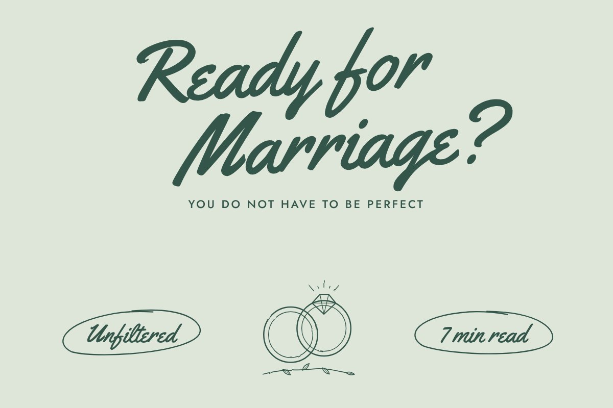 Fine-line illustration. Two wedding rings resting on a leafy vine.